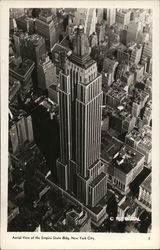 Aerial View of the Empire State Building New York, NY Postcard Postcard Postcard