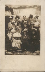 Group of Women in Fancy Hats, 1908 Niagara Falls, NY Postcard Postcard Postcard