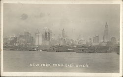 New York From East River New York City, NY Postcard Postcard Postcard