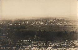 Bird's Eye View Hillsboro, NH Postcard Postcard Postcard