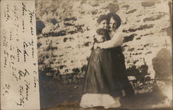 Friends Hugging Postcard