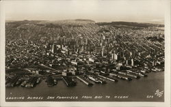 Looking Across San Francisco From Bay to Ocean California Postcard Postcard Postcard