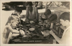 Leather Craft, Camp Wisdom Postcard