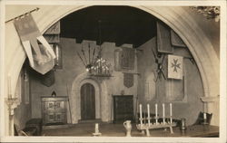 Church or Castle Interior Postcard