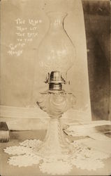 The Lamp That Lit the Path to the White House Postcard