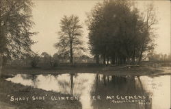 Shady Side, Clinton River Postcard