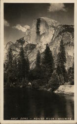 Half Dome, Merced River, Yosemite National Park Postcard