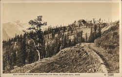 Granite Park and Longfellow Peak, Glacier National Park Postcard