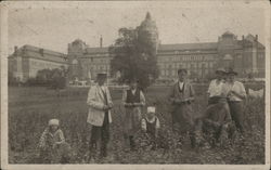 People in Field Men Postcard Postcard Postcard