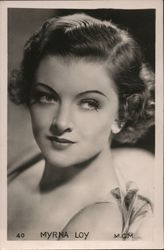 Myrna Loy Photo Postcard Actresses Postcard Postcard Postcard