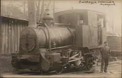 Train Engine Budapest, Hungary Postcard Postcard Postcard