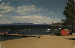 Zephyr Cove Beach, Lake Tahoe Postcard