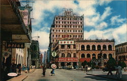 Almeida Ribeiro Street and Municipal Square Macau China Postcard Postcard Postcard