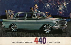 1963 Ramber American 440 4-Door Sedan Postcard