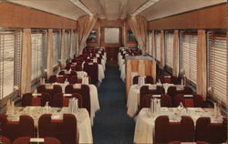 Southern Pacific Dining Car Trains, Railroad Postcard Postcard Postcard