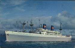 President Cleveland & President Wilson Cruise Ships Postcard Postcard Postcard