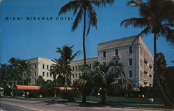 Miami Miramar Hotel Florida Postcard Postcard Postcard