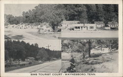 Sims Tourist Court Waynesboro, TN Postcard Postcard Postcard