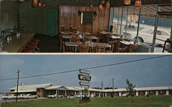 Dixieland Motel & Restaurant Postcard