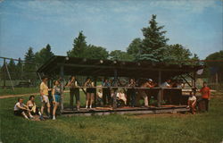 Going Great Guns on the Rifle Range, Jack & Jill Ranch Rothbury, MI Postcard Postcard Postcard