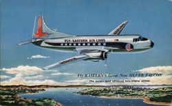 Fly Eastern's Great New Silver Falcon Postcard