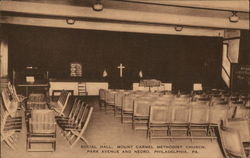 Social Hall, Mount Carmel Methodist Church, Park Avenue and Nedro Postcard