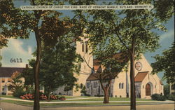 Catholic Church of Chris the King Rutland, VT Postcard Postcard Postcard