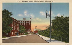 Jefferson Street, Looking North Postcard