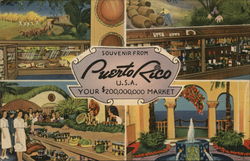 Souvenir from Puerto Rico USA, Your $200,000,000 Market Postcard Postcard Postcard