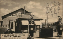 Gus Grevson's Service Station & Garage, Tennent Ave. Postcard