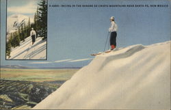 Skiing in the Sangre de Cristo Mountains Santa Fe, NM Postcard Postcard Postcard