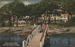 Oak Grove Hotel Boothbay Harbor, ME Postcard Postcard Postcard