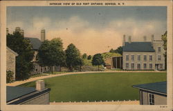 Interior View of Old Fort Ontario Oswego, NY Postcard Postcard Postcard