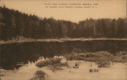 Pelton Pond, Clarence Fahnestock Memorial park Carmel, NY Postcard Postcard Postcard