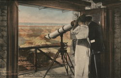 The Telescope in the Lookout Tower Grand Canyon National Park, AZ Postcard Postcard Postcard