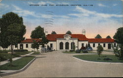 Officers' Club, Fort McClellan Postcard