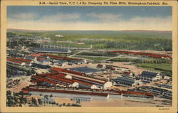 Aerial View of T.C.I & Ry. Company Tin Plate Mills Birmingham, AL Postcard Postcard Postcard