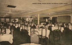 Dining Room, Pease House Saybrook Point, CT Postcard Postcard Postcard