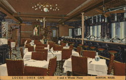 Locke Ober Cafe Boston, MA Postcard Postcard Postcard