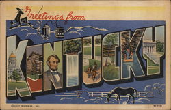 Greetings from Kentucky Postcard