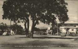 Los Altos Main Street Business Section California Postcard Postcard Postcard