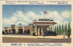 Molly's Service Station Bismarck, ND Postcard Postcard Postcard