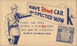 Have your car inspected now Pennsylvania Postcard Postcard Postcard