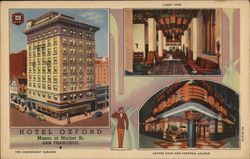 Hotel Oxford San Francisco, CA Postcard Postcard Postcard