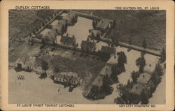 Duplex Cottages Postcard