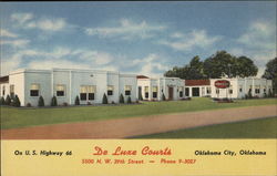 De Luxe Courts Oklahoma City, OK Postcard Postcard Postcard