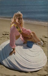 Miss Linda Hartley, 1969 Maryland Clam Festival Queen Annapolis, MD Swimsuits & Pinup Postcard Postcard Postcard