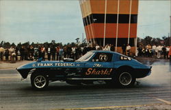 The Shark, FAF Racing Enterprises Frank Federici Corvette Providence, RI Postcard Postcard Postcard