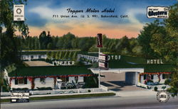 Topper Motor Hotel Postcard