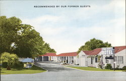 Twin Oaks Motel Postcard